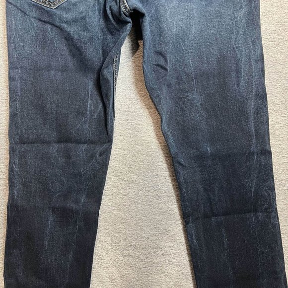 Levi's 511 Jeans Men 32 Blue Dark Wash Straight Leg Slim Fit Mid Rise Denim - Picture 12 of 16